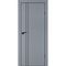 Межкомнатная дверь P-20 кромка ABS чёрная ПЭТ серый матовый глухая