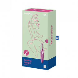 Перезаряжаемый точечный вибромассажер Satisfyer Twirling Delight, ягодный
