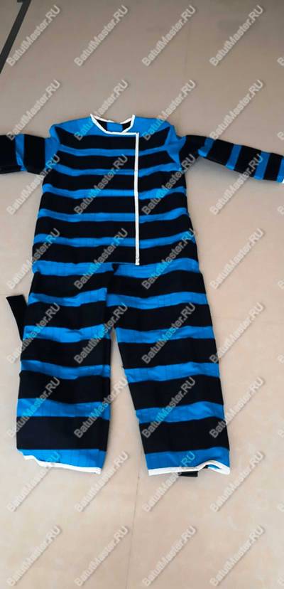 Липучий костюм синий, размер S, для роста 1.2 - 1.3 м