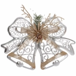 Украшение новогоднее «Лесное чудо» 27*20 см, Серебро