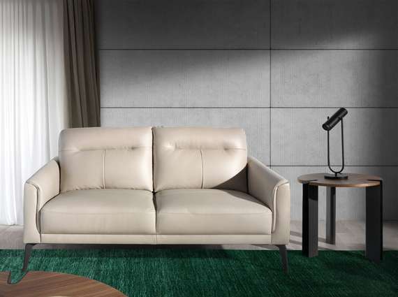 Двухместный диван Angel Cerda KF098-2P, серая кожа