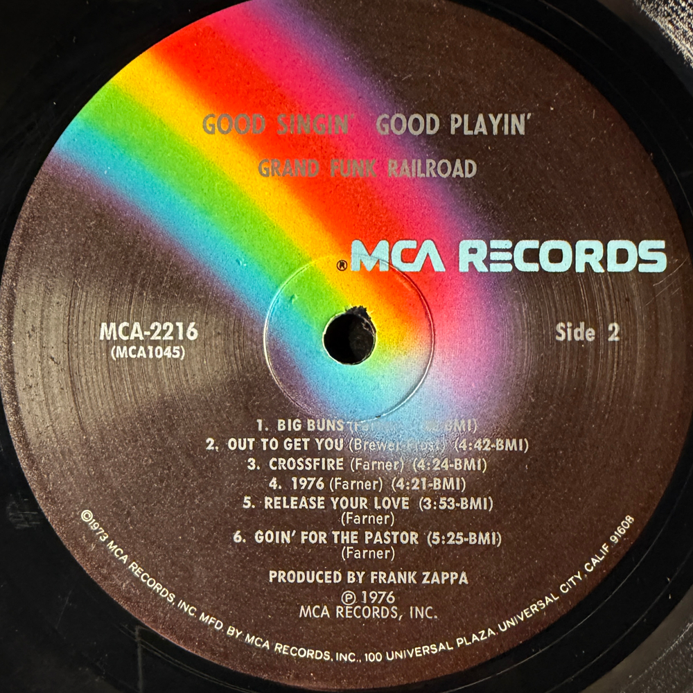 Grand Funk Railroad ‎– Good Singin' Good Playin (США 1976г.)