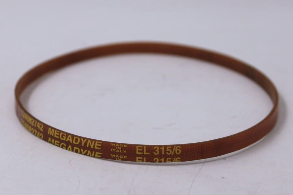 Ремень Megadyne EL 315/6 для вентилятора сушки AEG, Electrolux, Zanussi