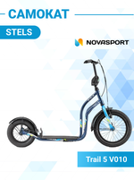 Детский внедорожный самокат STELS Trail-5 16"/12" V010 (2018), синий