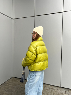 Пуховик Лак зеленое яблоко