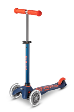 Самокат Mini Micro Deluxe LED Темно-синий