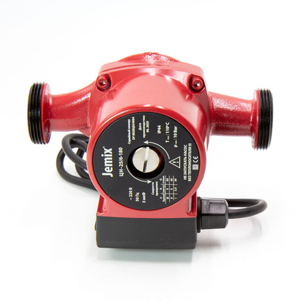 Насос циркуляционный для отопления JEMIX ЦН-25/6-180, чугун, с гайками