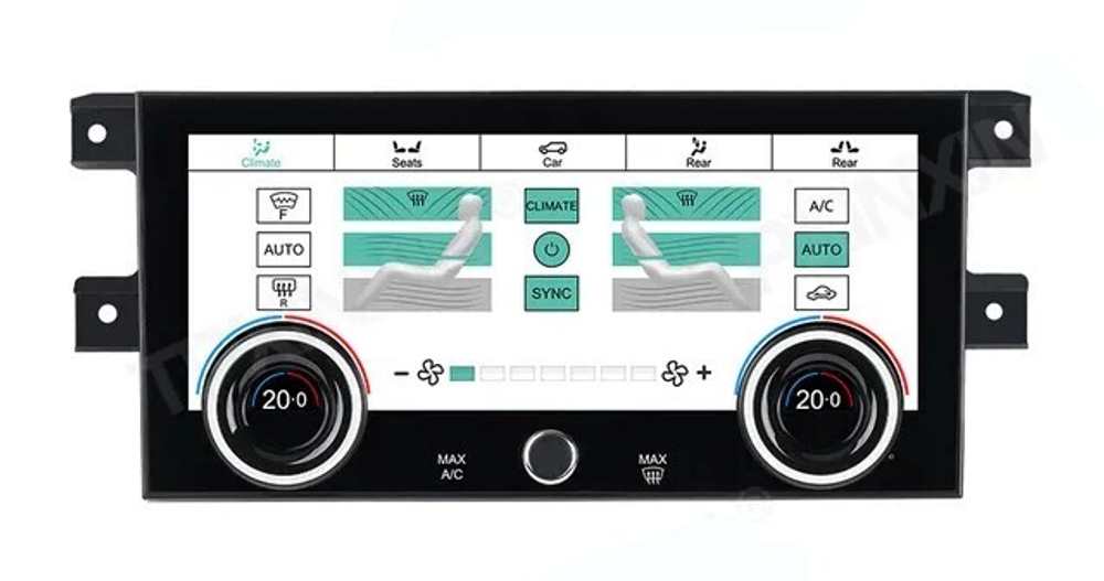 Магнитола + сенсорная LCD панель климата для Land Rover Discovery 5 2017-2022 (взамен 10" экрана без кнопки OPEN) - Radiola RDL-1755-medium монитор 13.3" на Android 13, 8Гб+128Гб, CarPlay, 4G SIM-слот