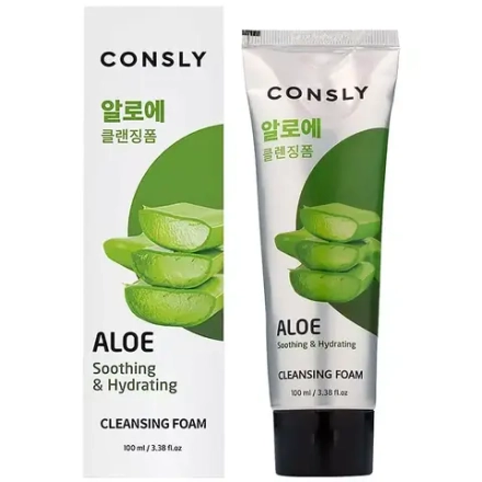 CNS FOAM Пенка для умывания успокаивающая кремовая c экстрактом алоэ вера Aloe Vera Soothing Creamy Cleansing Foam, 100 мл