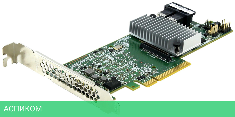 Контроллер LSI 9361-8I SGL 12Gb/s, RAID 0/1/10/5/6/50/60, 8i ports, 1Gb (LSI00417)