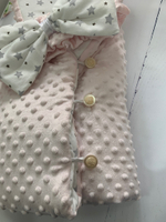 Комплект на выписку зима "Звездопад" - розовый