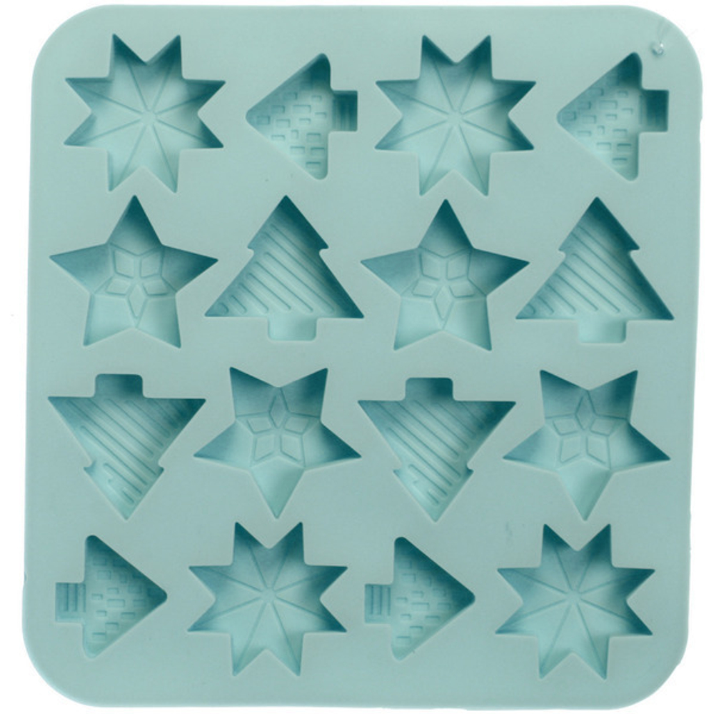 Форма силиконовая «Новогодняя ночь» 17*16*1см