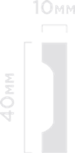 Плинтус HiWood, 40x10 мм
