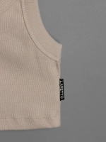 Летний кроп топ трикотажный детский