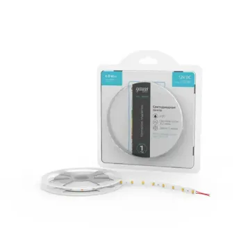 Лента  в комплекте LED 2835/60 12V 4,8W/m 312lm/m 4000K 8mm IP20 2m 1/100 BT001 Basic Gauss