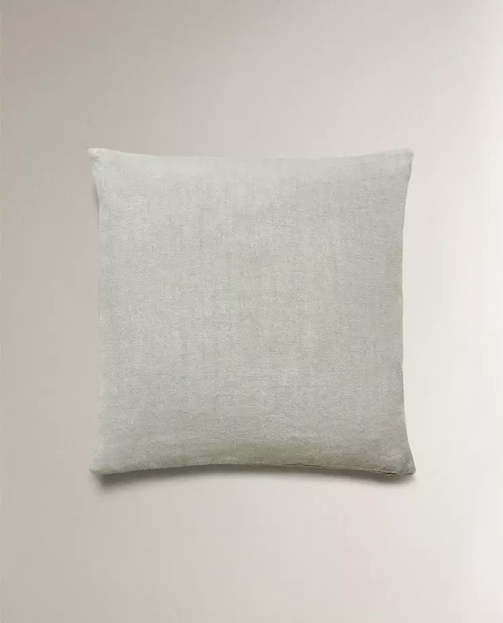 ZARA HOME ЛЬНЯНАЯ НАВОЛОЧКА ДЛЯ ДЕКОРАТИВНОЙ ПОДУШКИ, СИНИЙ