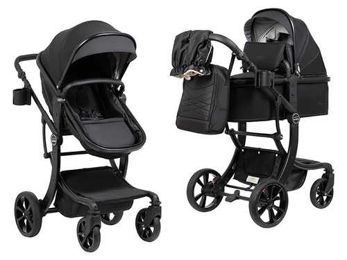 Коляска трансформер Farfello Aimile Adventurer ткань черный