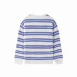 Свитер Ymkashix Soft Strips белый/голубой