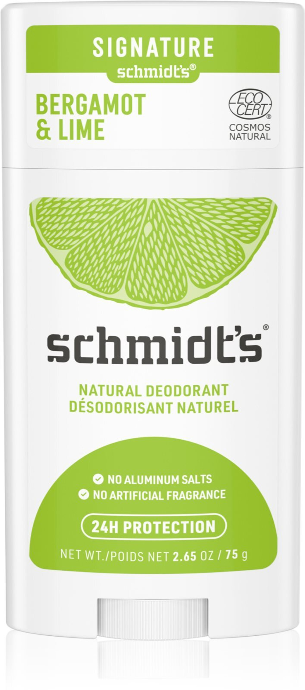 Schmidt's Bergamot + Lime - стик-дезодорант /  relaunch 75  g  / GTIN 8710522489833