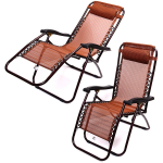 Шезлонг (кресло) 177*64*113см «Уют» с подголовником, 2 положения, Орнамент AR-1, ДоброСад