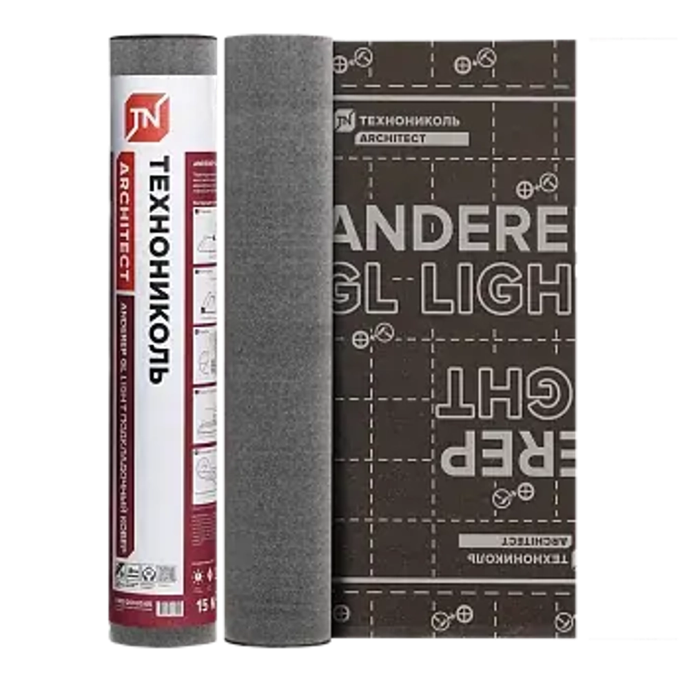 Подкладочный ковер Anderep GL LIGHT, чёрный+разметка м2