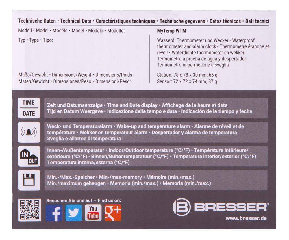 Метеостанция Bresser MyTemp WTM
