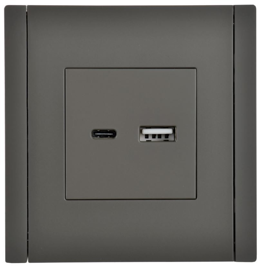 Розетка USB  IEK FP-U22-018-K03