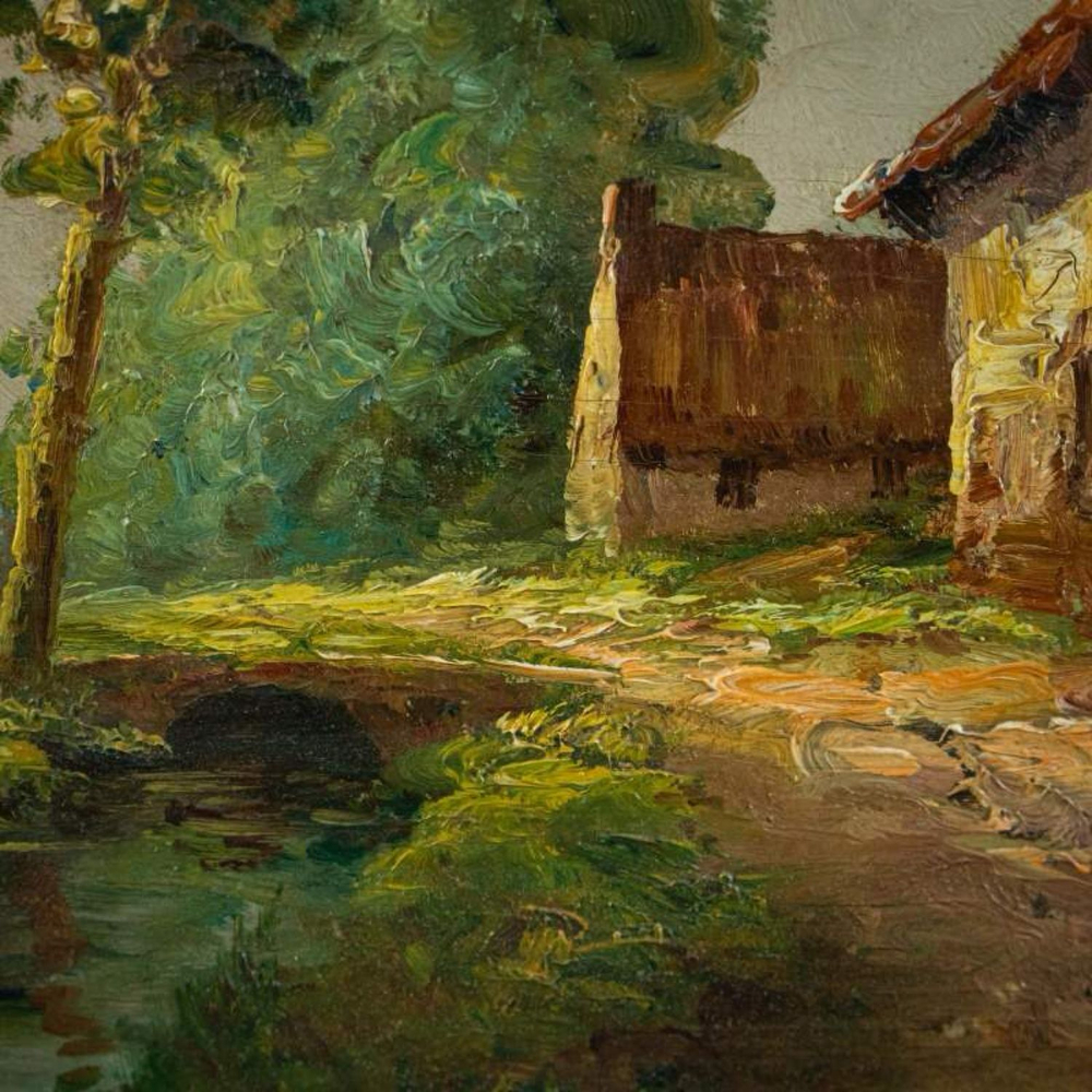 Винтаж: Винтажная картина «Летний день»
