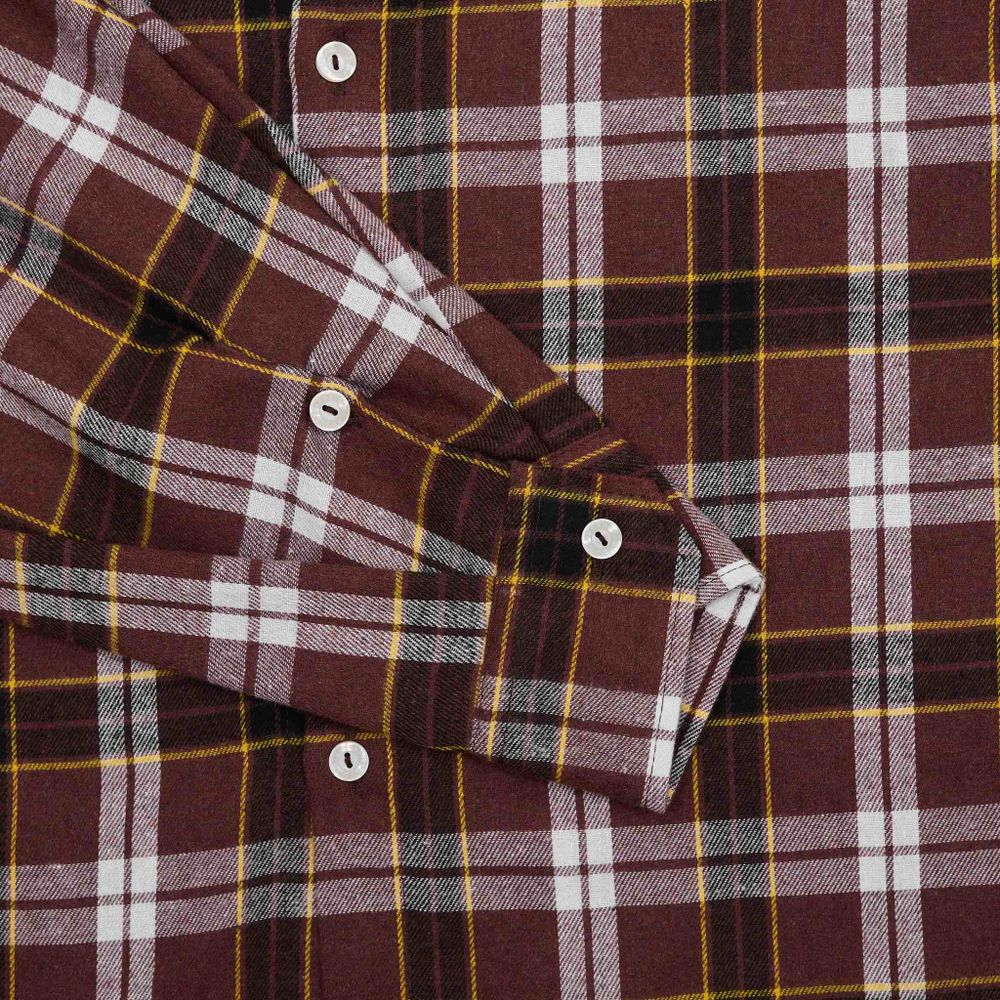 Рубашка One Two Cowboy Shirt Chocolate коричневая