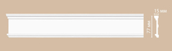 Молдинг гладкий Decomaster DT-8033 77х15х2400мм
