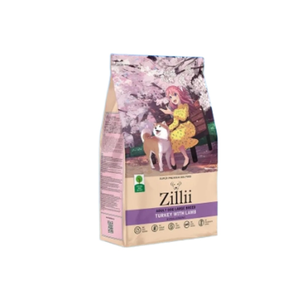 Сухой корм для собак ZILLII (Зилли) Dog Adult Large Breed 3кг индейка и ягненок для крупных пород