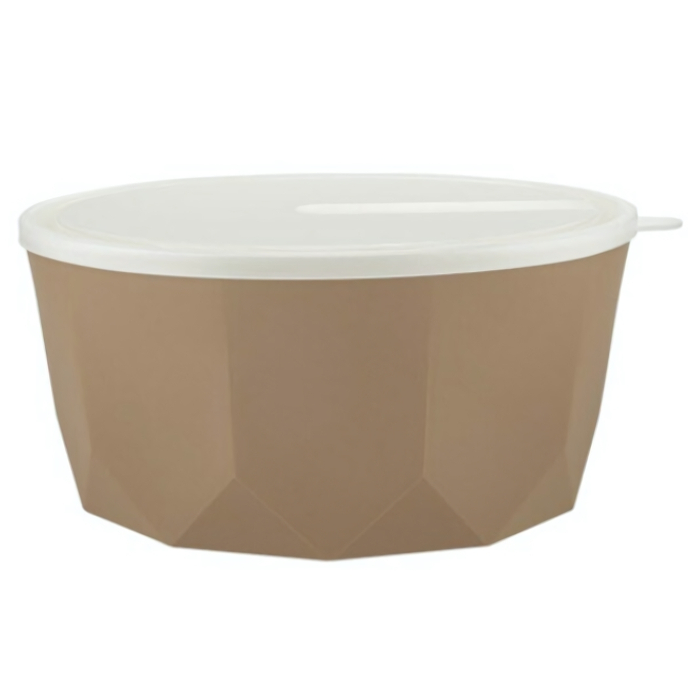 Салатник Plast Team STOCKHOLM с крышкой 4,6 л шоколадный мокко