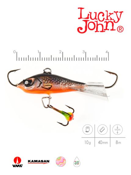 Балансир Lucky John BALTIC 4 с тр. 40мм/47H блистер