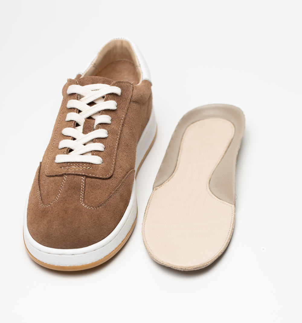 Кеды женские натуральная кожа, коричневые