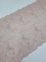 Вышивка на сетке какао К728