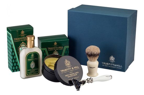 НАБОР LIMES (КРЕМ ДЛЯ БРИТЬЯ, ЛОСЬОН ПОСЛЕ БРИТЬЯ, БРИТВА, КИСТЬ) T&H