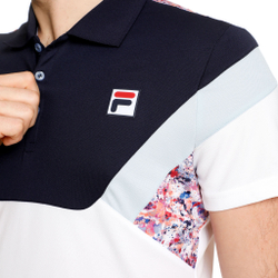 Мужское теннисное поло Fila Adrian Men - Dark Blue, Multicoloured
