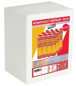 Напыляемый утеплитель Sipur, комплект 12 шт.