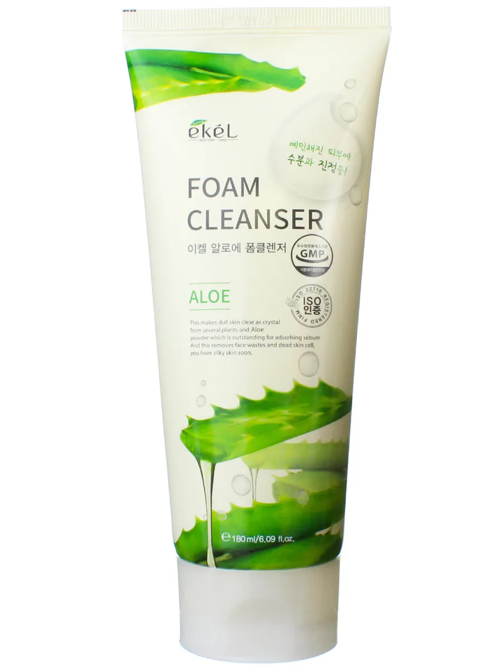 Пенка для умывания Ekel Foam Cleanser Aloe с экстрактом алоэ вера 180 мл