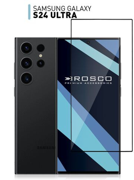 Защитное стекло ROSCO для Samsung Galaxy S24 Ultra (арт.SS-S24U-FSP-GLASS-BLACK )