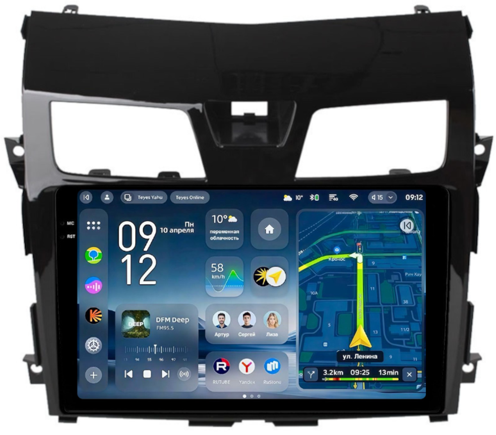 Магнитола для Nissan Teana L33 2014-2016 - Teyes CC4-PRO монитор 10.36" 2K QLED на Android 13, Snapdragon 778G, AI, CarPlay, DSP, 4G SIM-слот