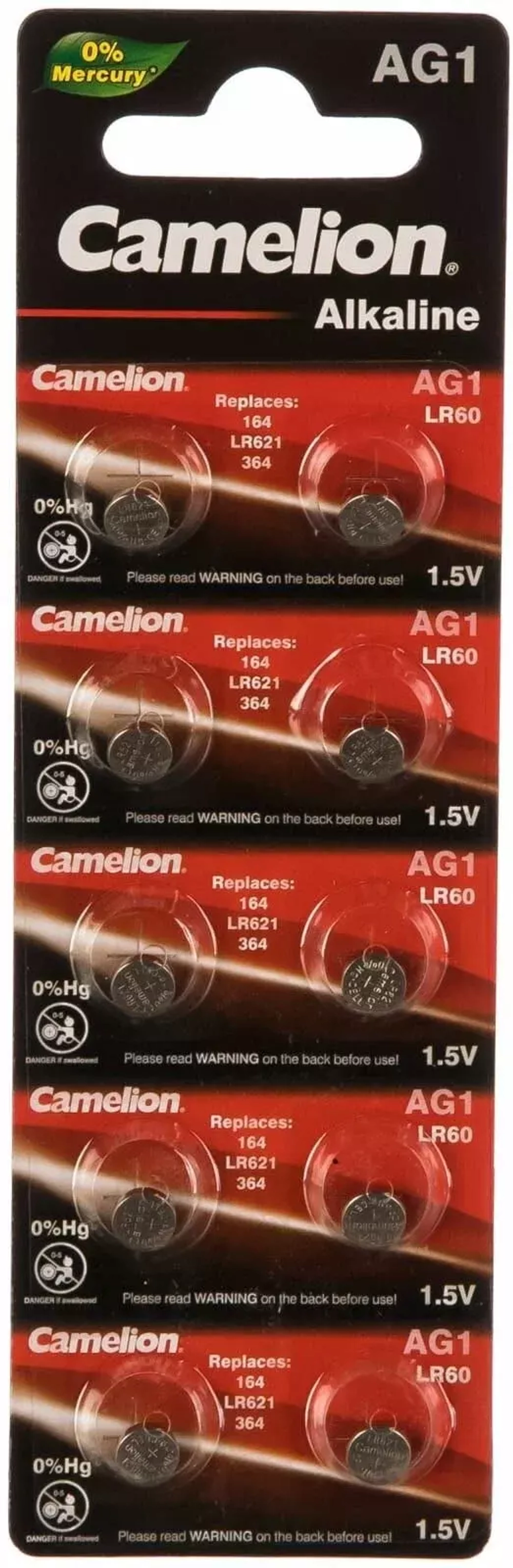 Батарейка часовая R364 (LR621 LR60 G01) Camelion