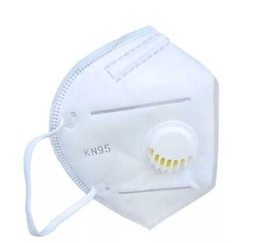 Полумаска фильтрующая KN95 (FFP2 R D) с клапаном