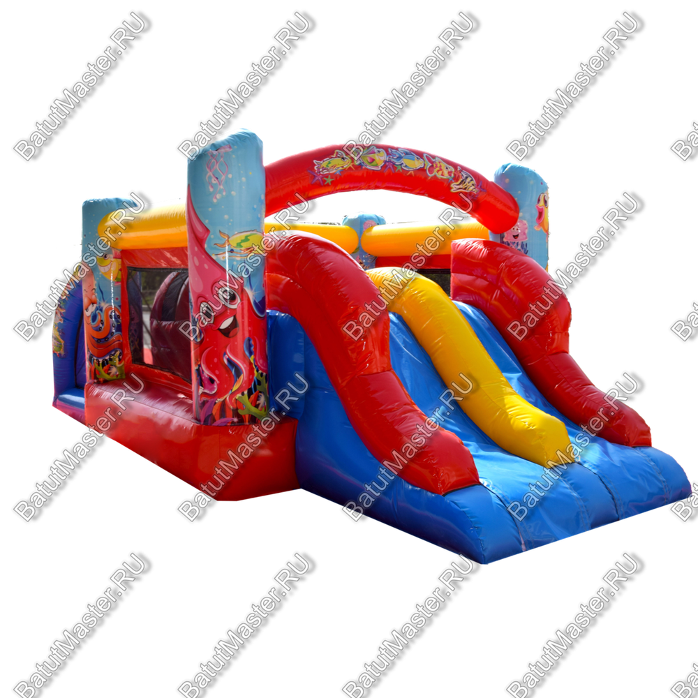 Коммерческий батут "Морской дрифт", 5.5*2.5*2 м