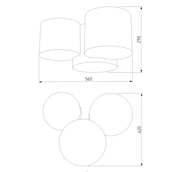 Потолочный светильник TK Lighting 6591 Mona Nature