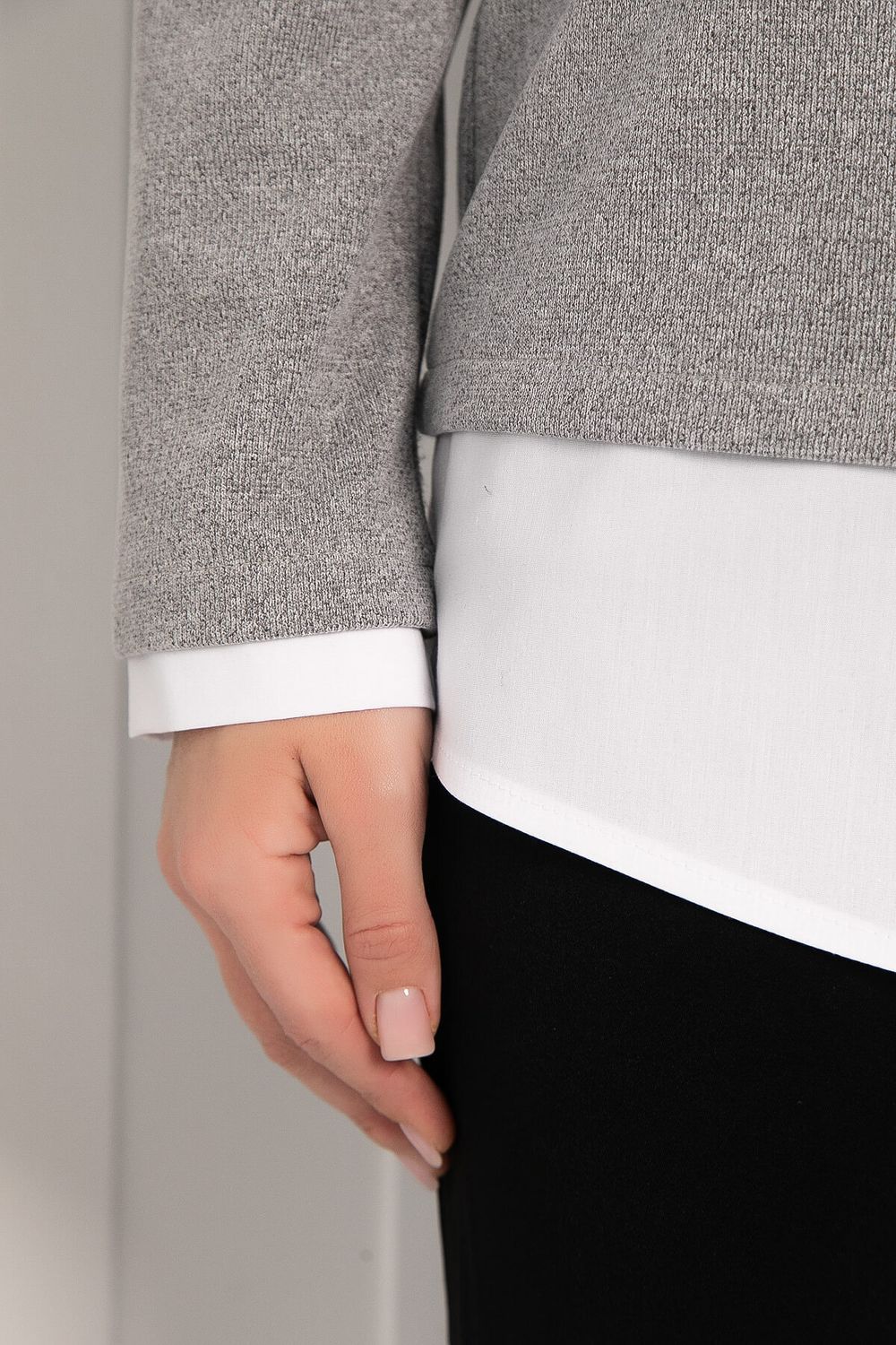 Пуловер На высоте (светло-серый) Б12757-12М LT Collection