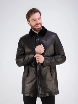 Дубленка мужская натуральная с мехом куртка зимняя Турция