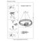 Подвесной светодиодный светильник Crystal Lux Musika SP120W Led Gold