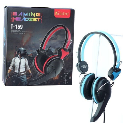 Наушники игровые KUBITE T159 Blue, полноразмерные, с микрофоном