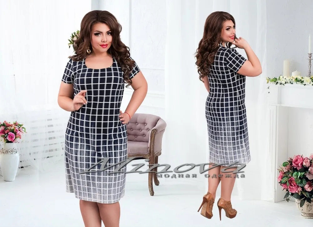 Платье 00144-синий Minova